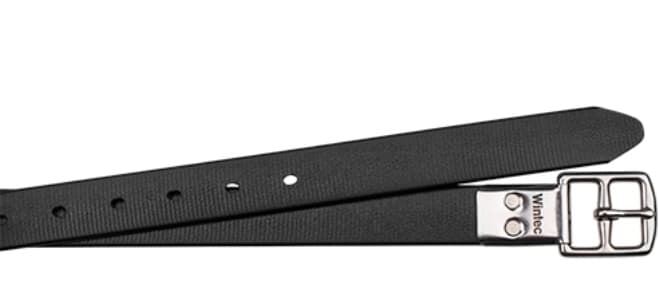 Aciones estribos WINTEC sintética negra con hebilla - Imagen 1