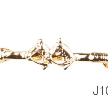 Alfiler ZALDI para corbata o plastrón, dorado - Imagen 2