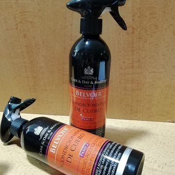 Belvoir Tack Conditioner CARR  & DAY & MARTIN, spray, acondicionador de cuero, paso 2 - Imagen 1