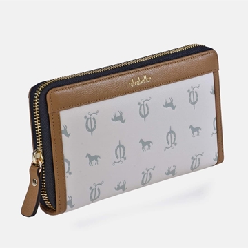 Billetero monedero "EL CABALLO" grande color beige camel - Imagen 1