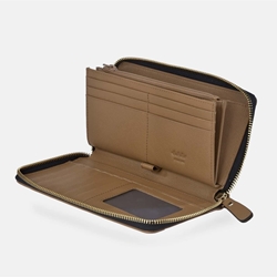 Billetero monedero "EL CABALLO" grande color beige camel - Imagen 2