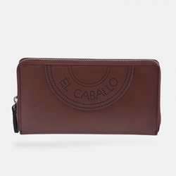 Billetero monedero "EL CABALLO" grande piel marrón - Imagen 1