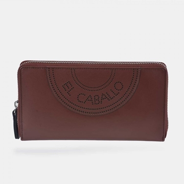 Billetero monedero "EL CABALLO" grande piel marrón - Imagen 1