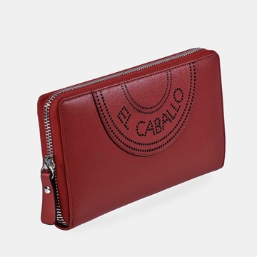 Billetero monedero "EL CABALLO" grande piel roja - Imagen 2