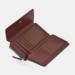 Billetero monedero "EL CABALLO" mediano piel marrón - Imagen 2