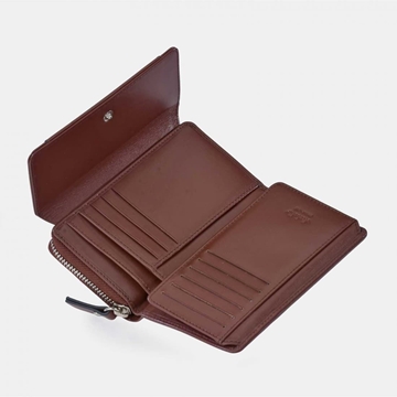 Billetero monedero "EL CABALLO" mediano piel marrón - Imagen 2