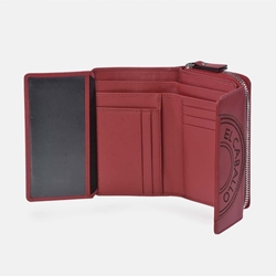 Billetero monedero "EL CABALLO" mediano piel roja - Imagen 2