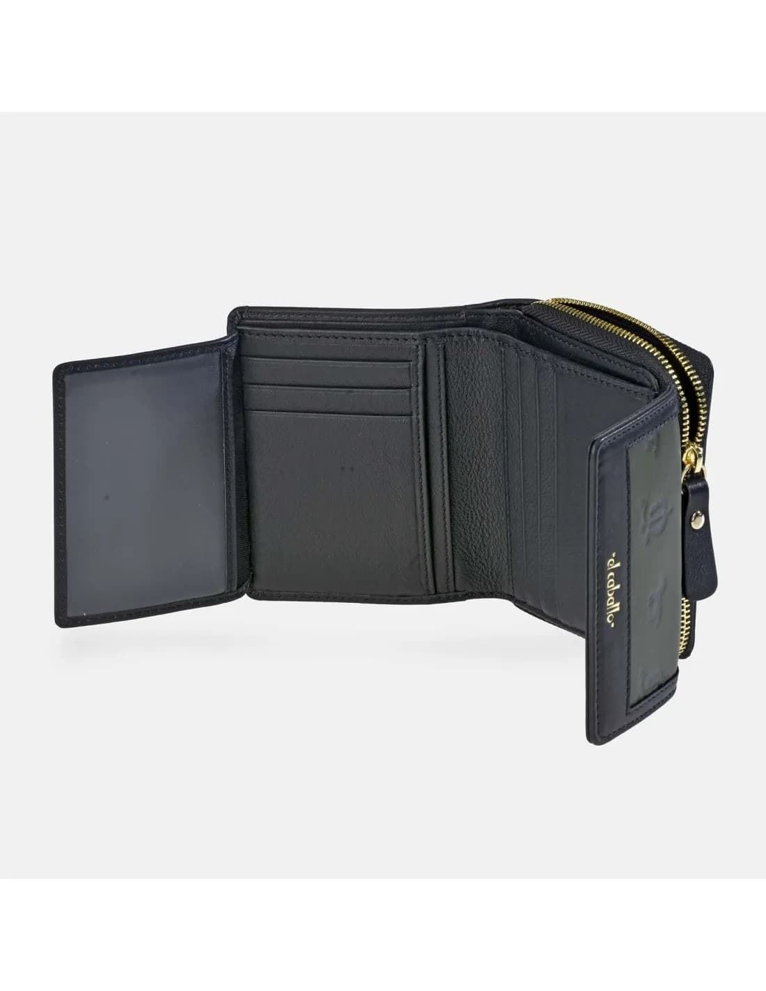 Billetero monedero "EL CABALLO" pequeño estampado logo verde negro - Imagen 2