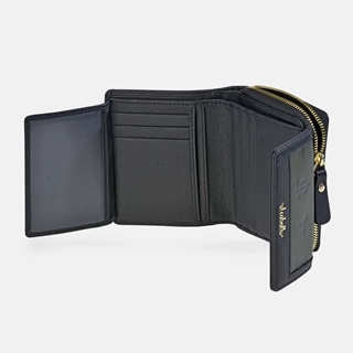 Billetero monedero "EL CABALLO" pequeño estampado logo verde negro - Imagen 2