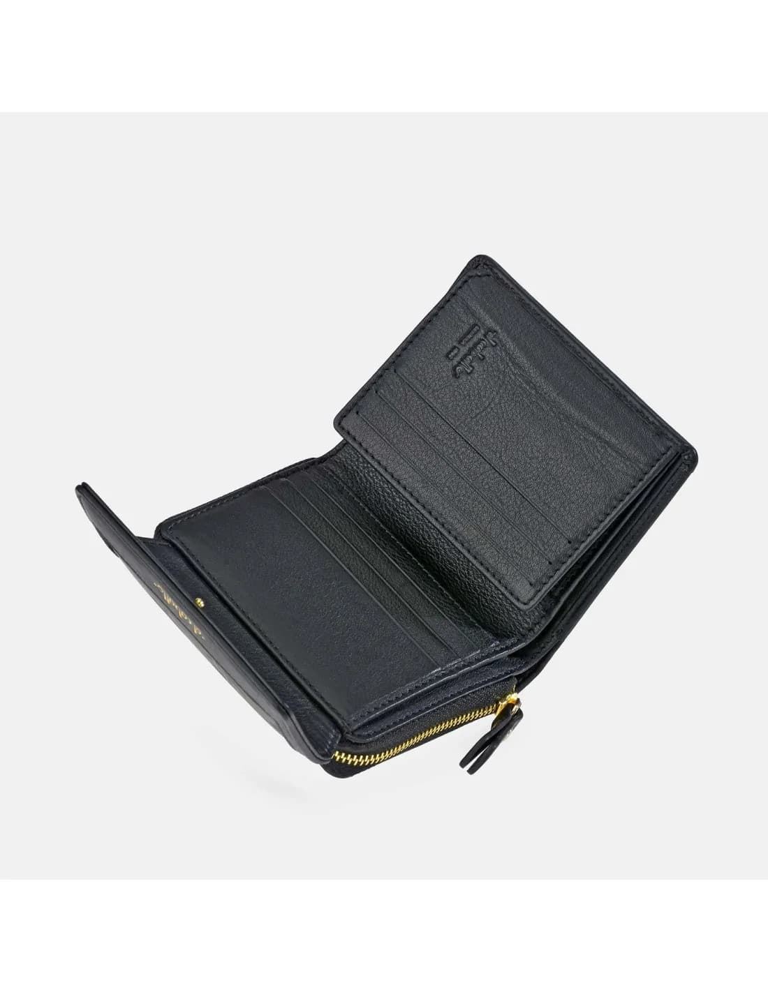 Billetero monedero "EL CABALLO" pequeño estampado logo verde negro - Imagen 4