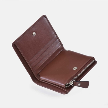 Billetero monedero "EL CABALLO" pequeño piel perforada marrón - Imagen 2