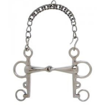 Bocado pelham SEFTON, partido grueso, inox, medida 11,5cm - Imagen 1