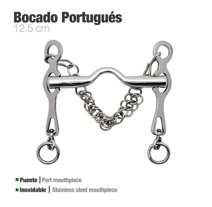 Bocado portugués Rocío ZALDI, inox, medida 12,5 cm - Imagen 1