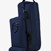 Bolsa para botas EQUESTRO de cordura color azul marino con cremallera y logo
