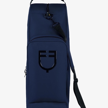 Bolsa para botas EQUESTRO de cordura color azul marino con cremallera y logo - Imagen 2
