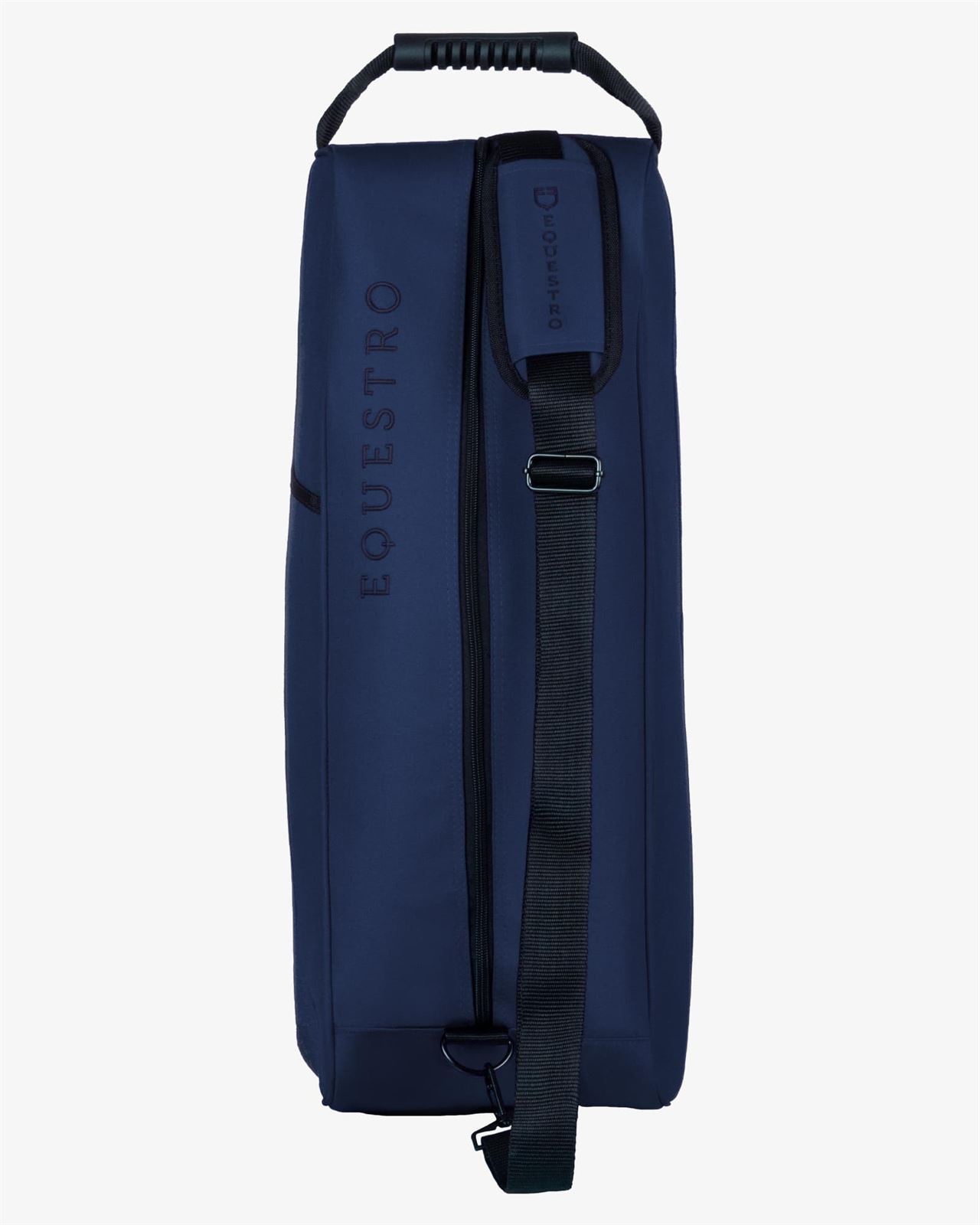 Bolsa para botas EQUESTRO de cordura color azul marino con cremallera y logo - Imagen 3