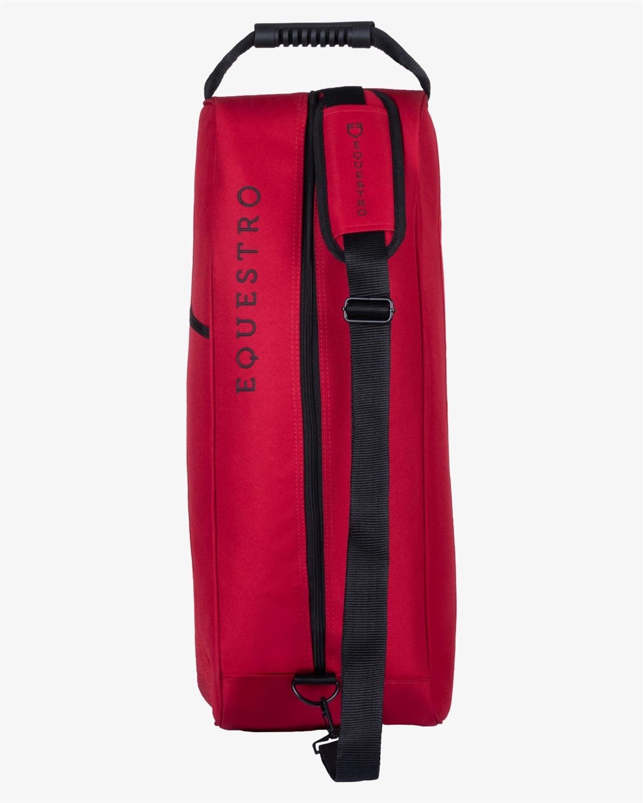 Bolsa para botas EQUESTRO de cordura color burgundy con cremallera y logo - Imagen 3