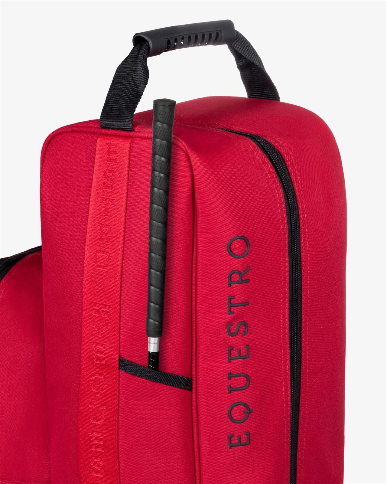 Bolsa para botas EQUESTRO de cordura color burgundy con cremallera y logo - Imagen 4