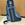Bolsa para botas TATTINI azul marino/azul turquesa - Imagen 1