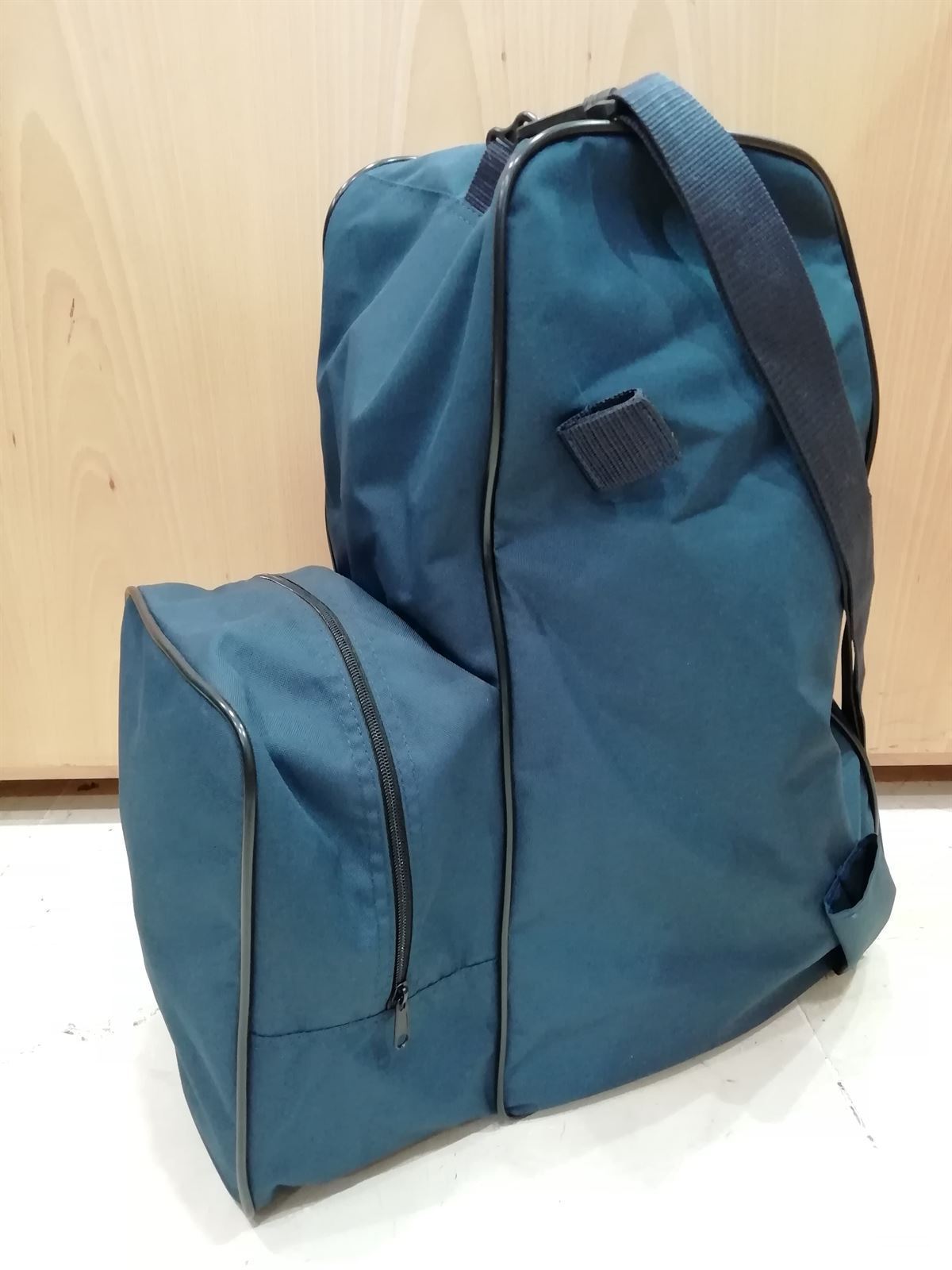 Bolsa para botas y casco ZALDI color azul marino - Imagen 1