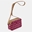 Bolso bandolera "EL CABALLO" doble cremallera estampado caballitos color guinda - Imagen 2