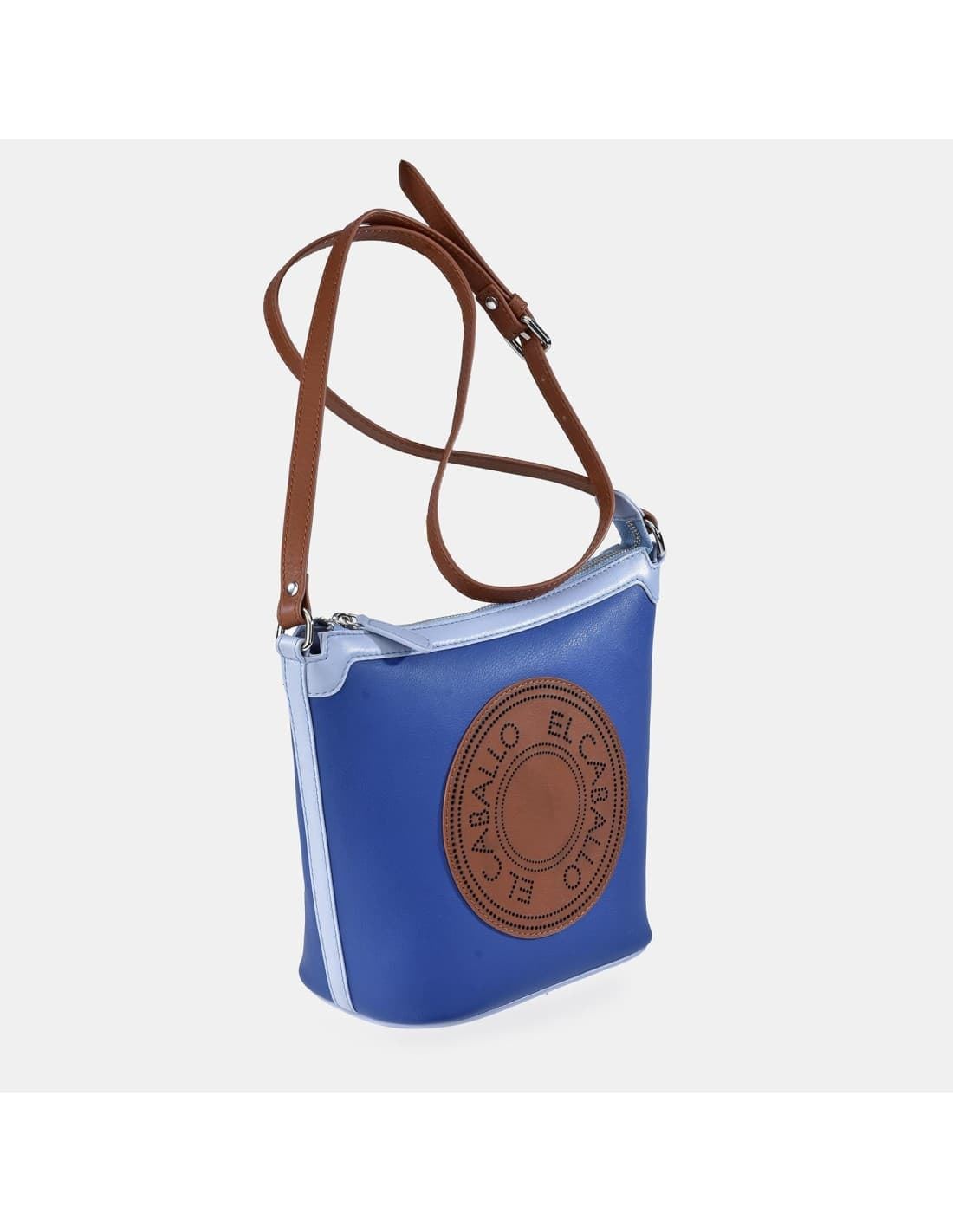 Bolso "EL CABALLO" bandolera color azul royal - Imagen 1