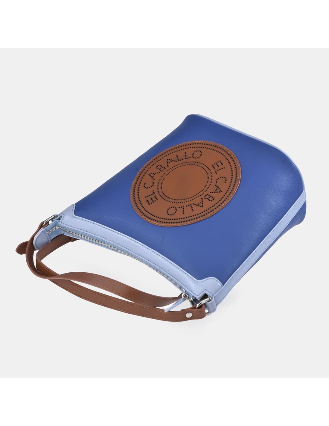Bolso "EL CABALLO" bandolera color azul royal - Imagen 2