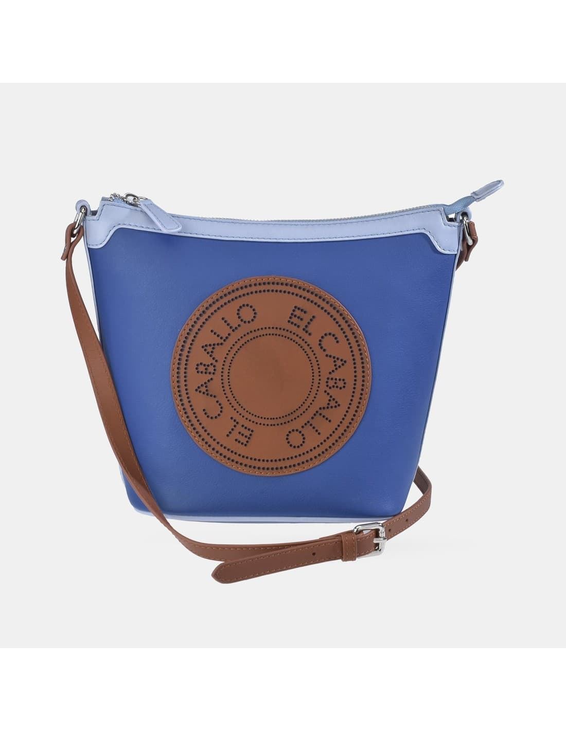 Bolso "EL CABALLO" bandolera color azul royal - Imagen 3