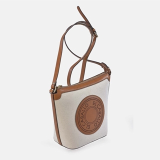 Bolso "EL CABALLO" bandolera cremallera piel y lona canvas - Imagen 1