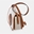 Bolso "EL CABALLO" bandolera pequeño color marfil detalles cuero - Imagen 2