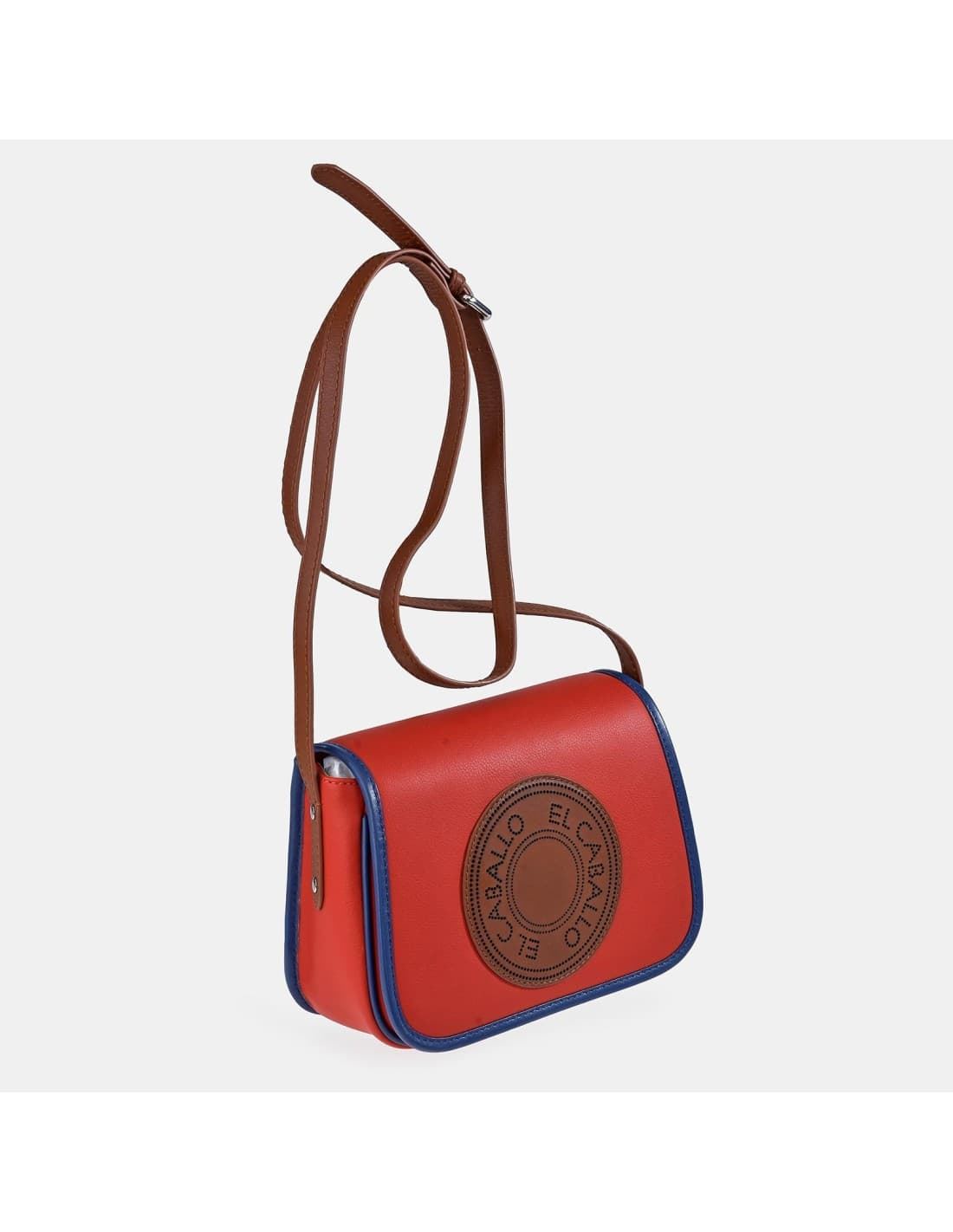 Bolso "EL CABALLO" bandolera pequeño color rojo - Imagen 1