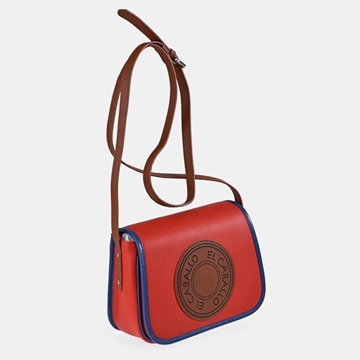 Bolso "EL CABALLO" bandolera pequeño color rojo - Imagen 1