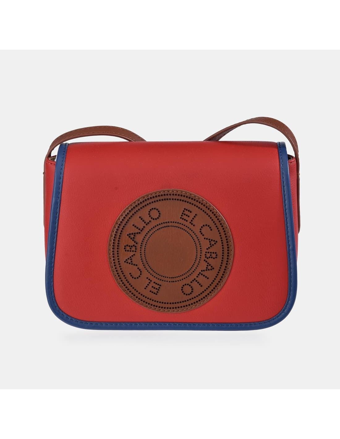Bolso "EL CABALLO" bandolera pequeño color rojo - Imagen 3