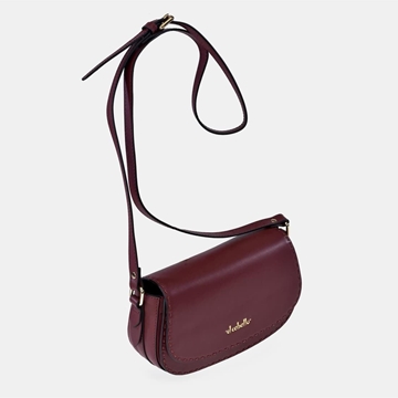 Bolso "EL CABALLO" bandolera piel cereza - Imagen 1