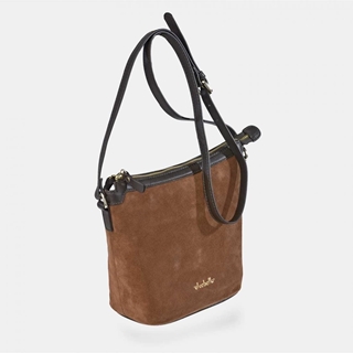 Bolso "EL CABALLO" bandolera serraje color cuero - Imagen 1