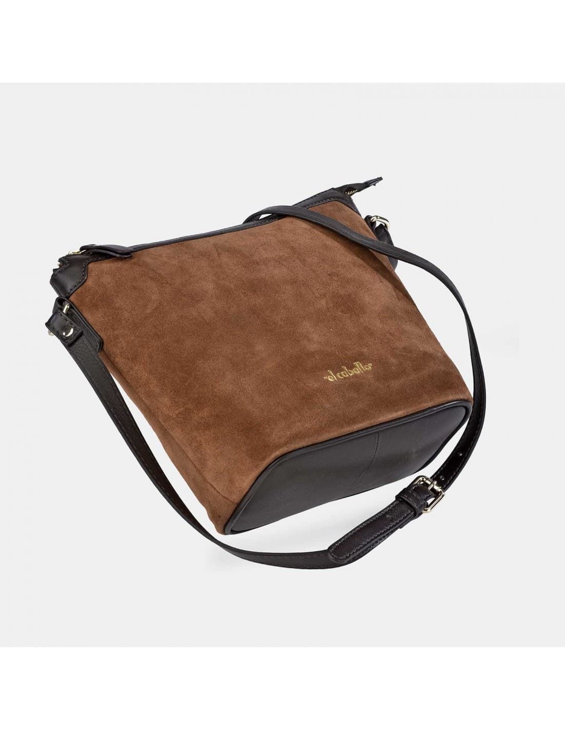 Bolso "EL CABALLO" bandolera serraje color cuero - Imagen 3
