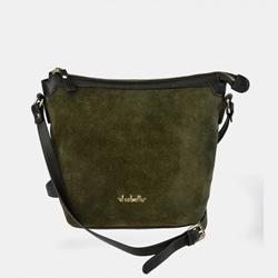 Bolso "EL CABALLO" bandolera serraje color verde - Imagen 1