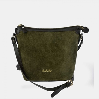 Bolso "EL CABALLO" bandolera serraje color verde - Imagen 1