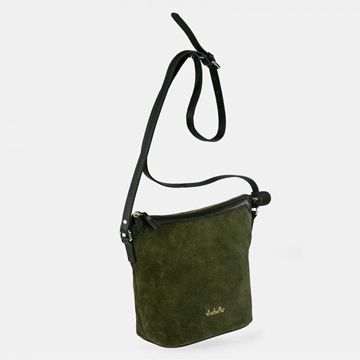 Bolso "EL CABALLO" bandolera serraje color verde - Imagen 2