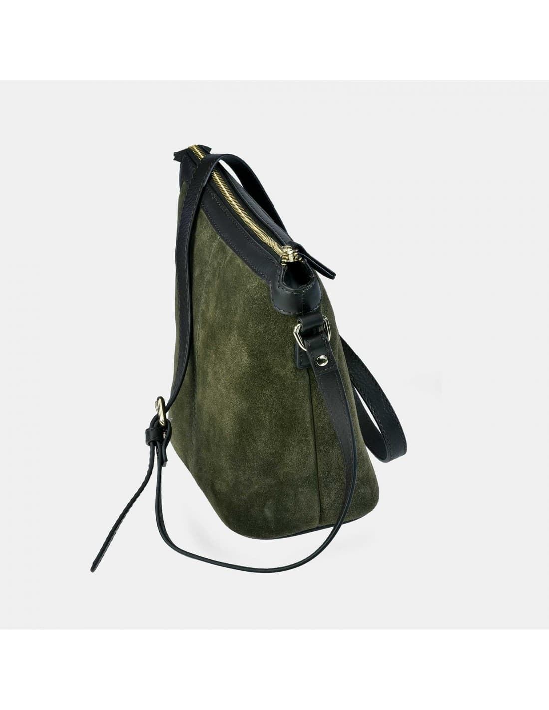 Bolso "EL CABALLO" bandolera serraje color verde - Imagen 3
