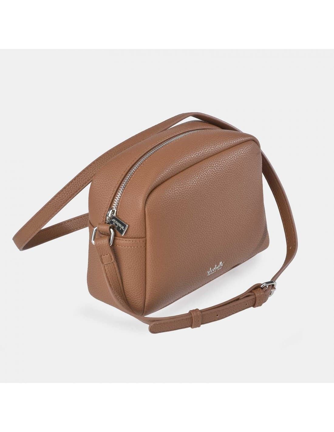 Bolso "EL CABALLO" bandolera símil piel color cuero - Imagen 1