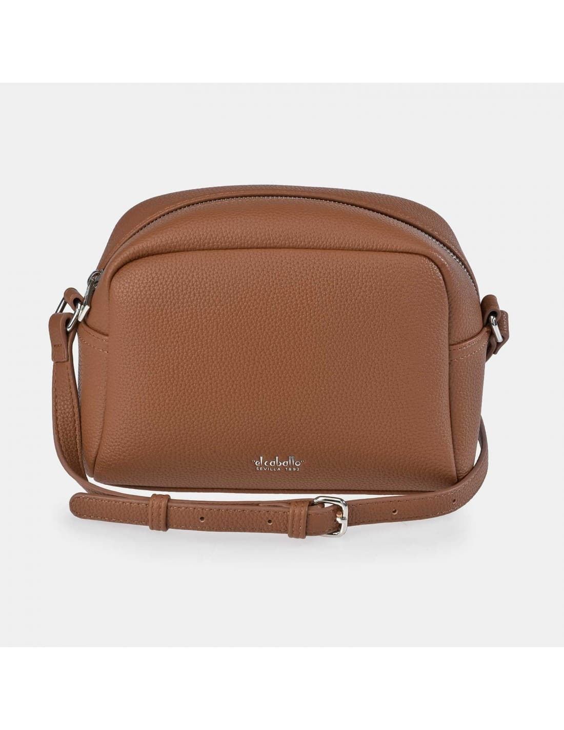 Bolso "EL CABALLO" bandolera símil piel color cuero - Imagen 3