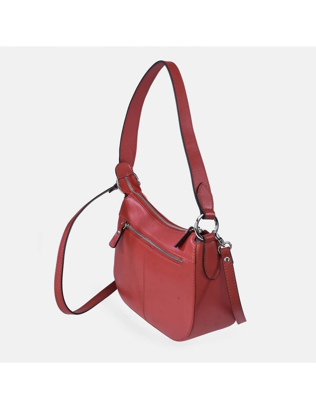 Bolso "EL CABALLO" Hobo piel perforada rojo - Imagen 3