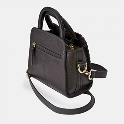 Bolso "EL CABALLO" mini dos asas y bandolera costura piel color marrón - Imagen 2