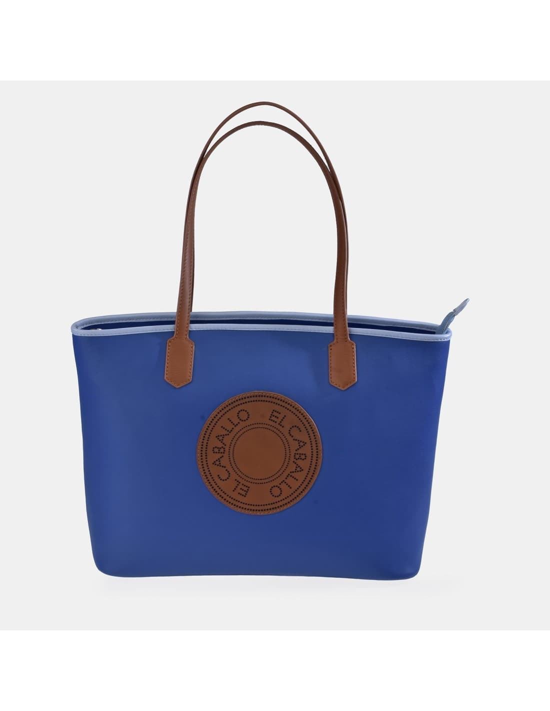 Bolso "EL CABALLO" tote 2 asas color azul royal - Imagen 1