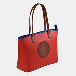 Bolso "EL CABALLO" tote 2 asas color rojo - Imagen 1
