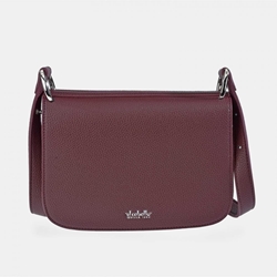 Bolso "EL CABALLO" un asa hombro regulable símil piel color burdeos - Imagen 1