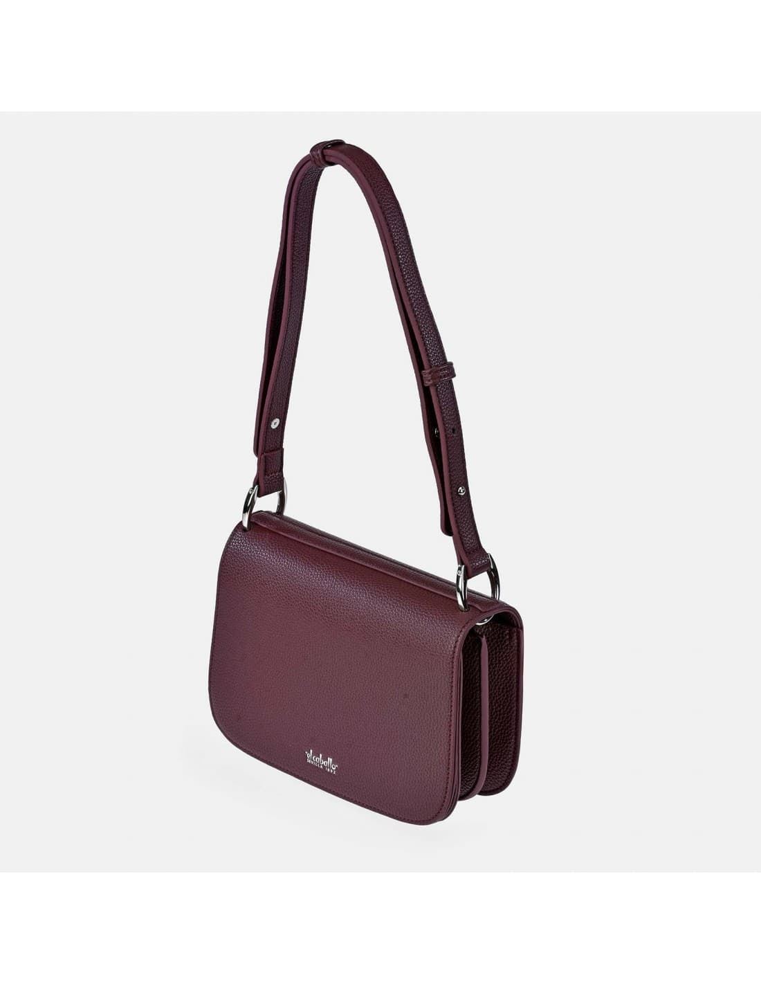 Bolso "EL CABALLO" un asa hombro regulable símil piel color burdeos - Imagen 2