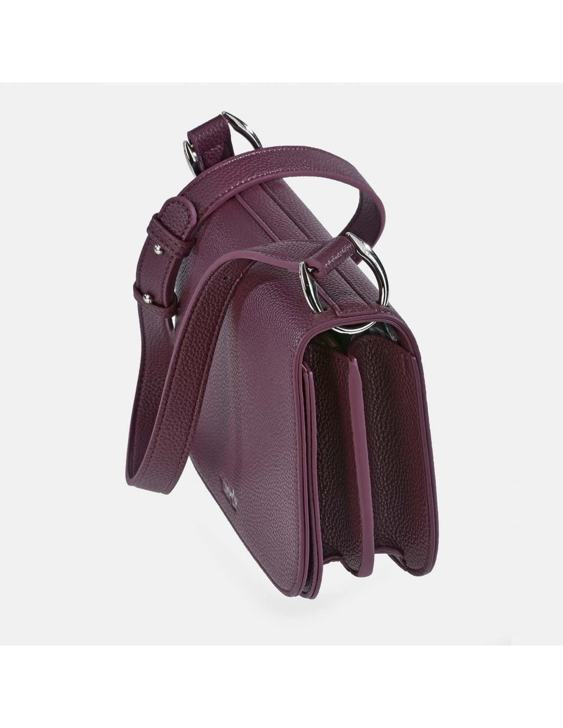 Bolso "EL CABALLO" un asa hombro regulable símil piel color burdeos - Imagen 4