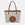 Bolso shopping "EL CABALLO" dos asas lona marfil detalles cuero - Imagen 2